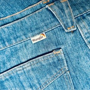 Vintage 70’s WRANGLER® Wide Leg Cuffed Jeans - 36x32